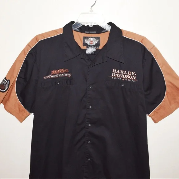 Harley Davidson 105th Anniversary Button Down Shirt - Picture 3 of 7